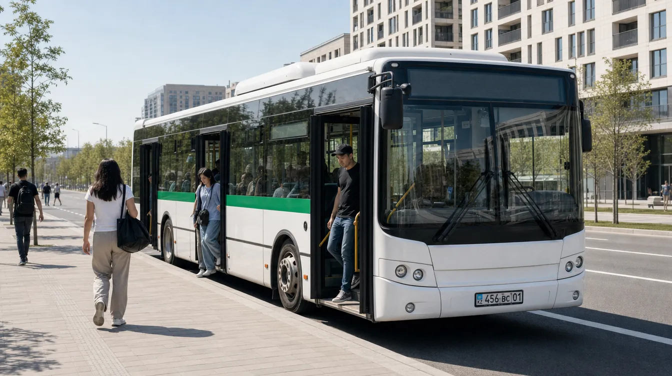 Посадка и высадка на обозначенном остановочном пункте, с тротуара